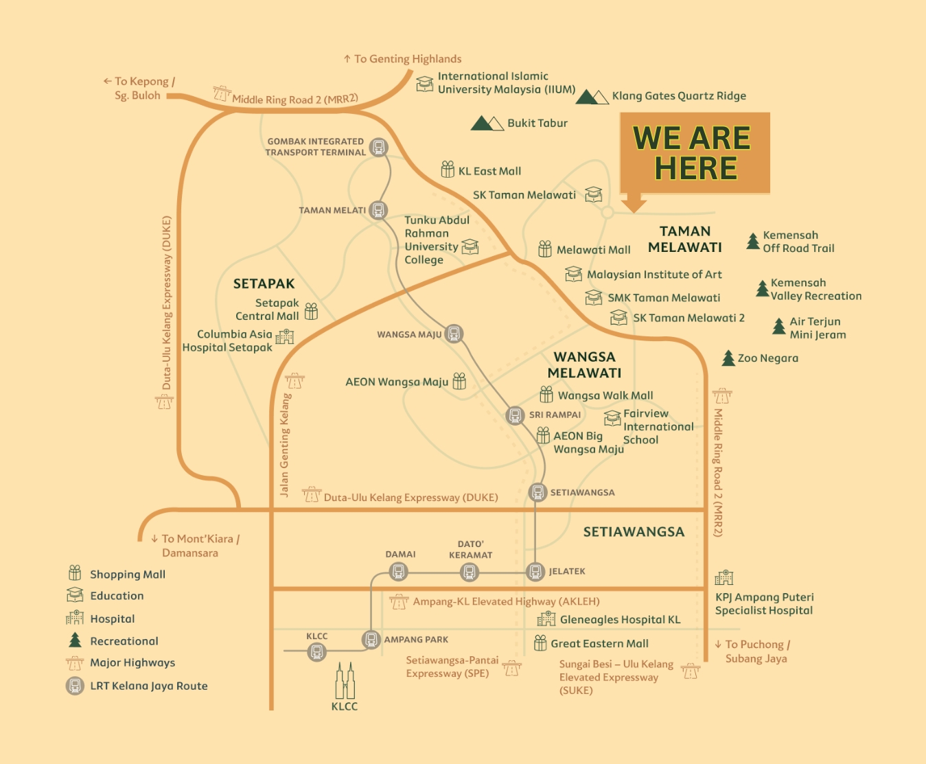 Taman Melawati Map